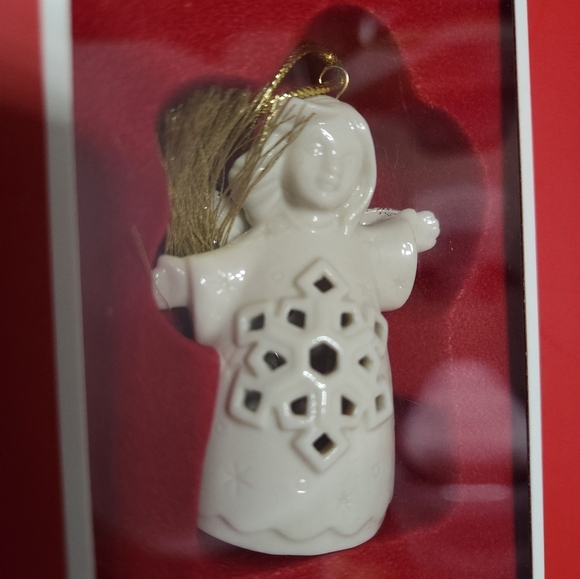 Lenox Angel Wishes Snowflake Bell Ornament NIB - Picture 2 of 5